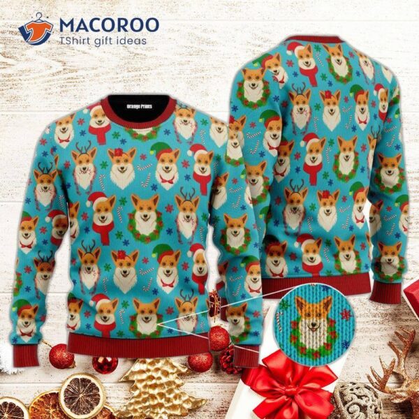 Corgi Snow Dog Ugly Christmas Sweater