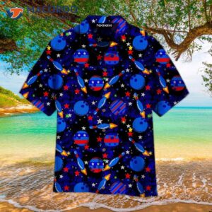 Cosmic Galaxy Bowling Hawaiian Shirt