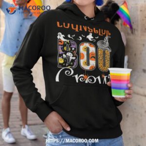 counselor boo crew halloween party costume spooky shirt halloween pumpkin hoodie