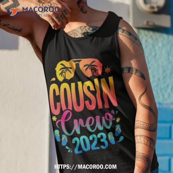 Cousin Crew 2023 Family Summer Vacation Beach Sunglasses Shirt