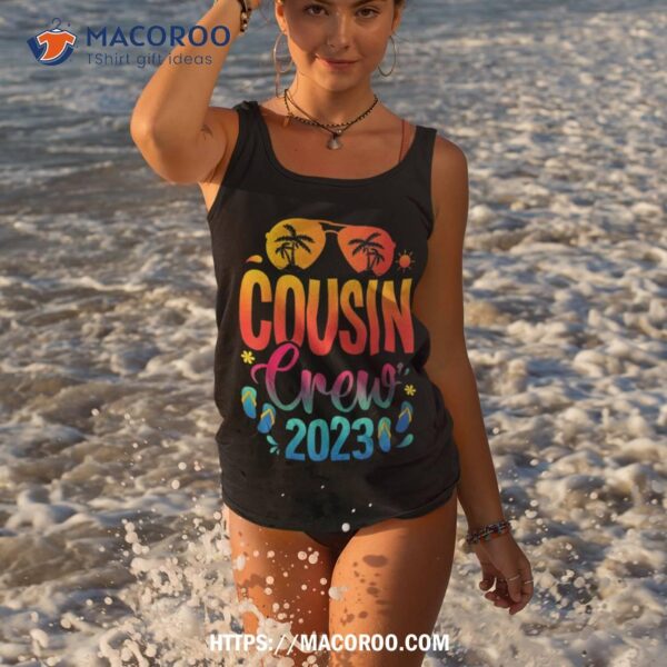 Cousin Crew 2023 Family Summer Vacation Beach Sunglasses Shirt