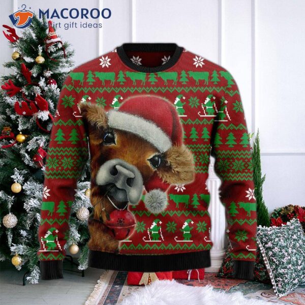 Cow Ugly Christmas Sweater