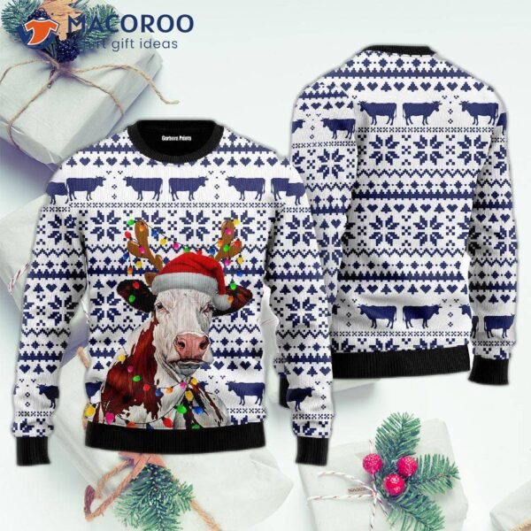 Cow Ugly Christmas Sweater