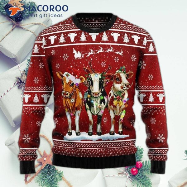 Cow Ugly Christmas Sweater