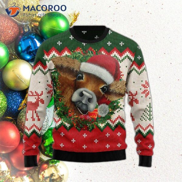 Cow Ugly Christmas Sweater