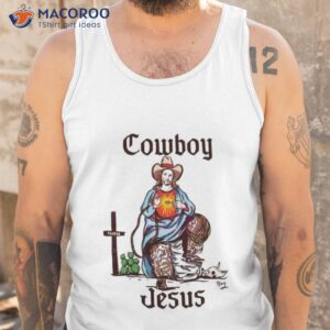 cowboy jesus svg funny christian western cowboy shirt tank top