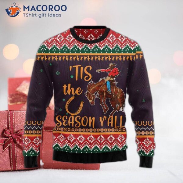 Cowboy-season Ugly Christmas Sweater