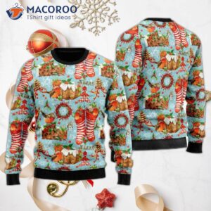 Cozy Robin Bird Ugly Christmas Sweater