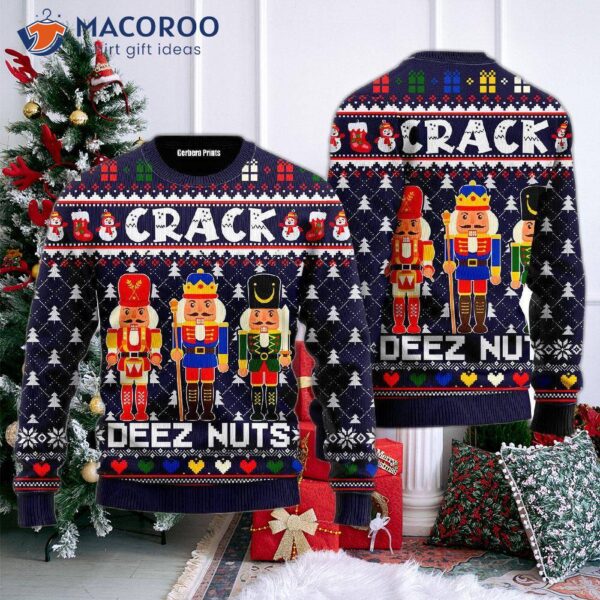 Crack These Nuts Ugly Christmas Sweater