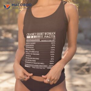 cranky short woman facts shirt tank top 1