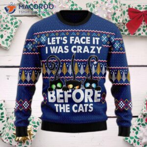 Crazy Cat Ugly Christmas Sweater