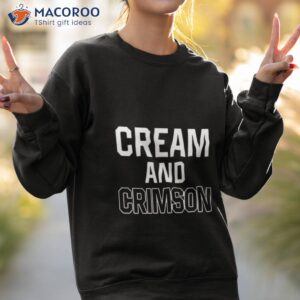 cream and crimson shirt sweatshirt 2