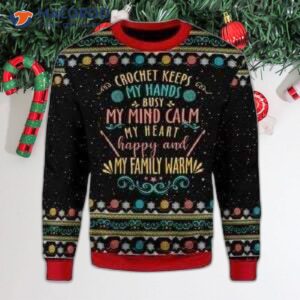 Crochet Keeps My Hands Ugly Christmas Sweater