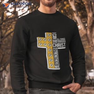 cross indiana pacers i can do christ who strengthens me all things through shirt sweatshirt