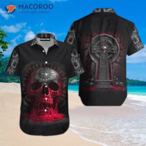 Cross-skull Passion Dark Hawaiian Shirts