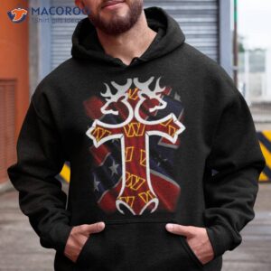 Cross Washington Commanders Rebel Flag Shirt