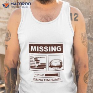 Crowdmade Missing Find Squert Buckley Shirt 3 crowdmade missing find squert buckley shirt tank top