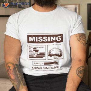 crowdmade missing find squert buckley shirt tshirt