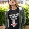 Crude Humor Inappropriate Emotional Support Snake Halloween Shirt
