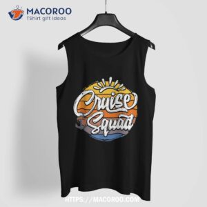 cruise squad for family vacation group matching with anchor shirt tank top