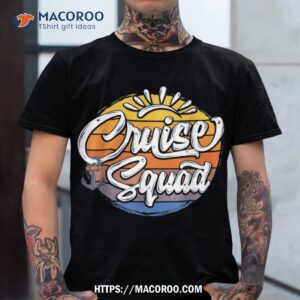 cruise squad for family vacation group matching with anchor shirt tshirt