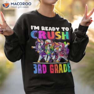 crush 3rd grade dabbing unicorn back to school backpack girl shirt sweatshirt 2