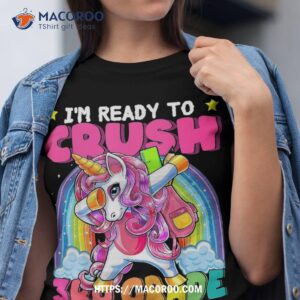 Crush 3rd Grade Dabbing Unicorn Back To School Girls Gift Shirt