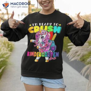 crush kindergarten flossing unicorn back to school girls shirt sweatshirt