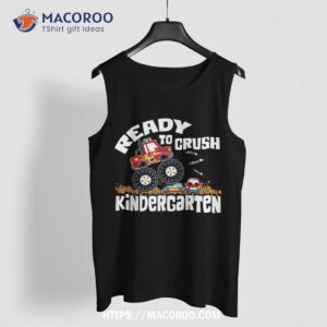 crush kindergarten monster truck back to school student boy shirt tank top