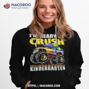 crush kindergarten monster truck backpack back to school boy shirt hoodie 1