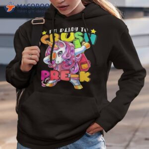 crush pre k dabbing unicorn back to school girls shirt hoodie 3