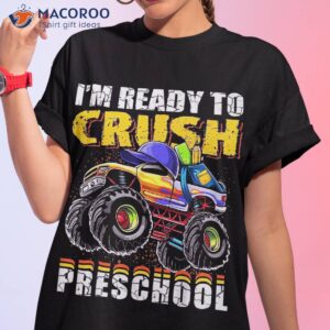 Crush Preschool Monster Truck Backpack Back To School Boys Shirt