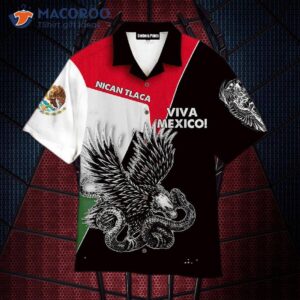Culture Coat Arm Nican Tlaca Viva Mexico Mexican-hawaiian Shirts