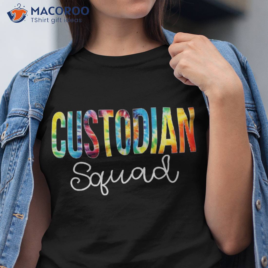 Custodian Squad Tie Dye Appreciation Day Back To School Shirt Custodian Squad Tie Dye Appreciation Day Back To School Shirt