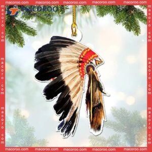 Customized Native Headdress-shaped Christmas Acrylic Ornament