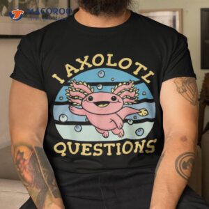 cute axolotl alotl joke retro vintage funny shirt tshirt