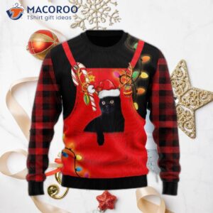 Cute Black Cat Ugly Christmas Sweater