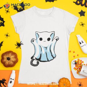 Cute Boo Ghost Cat Halloween Shirt