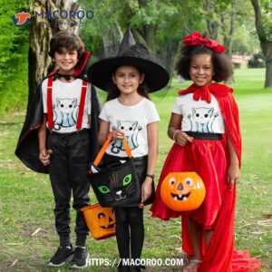 Cute Boo Ghost Cat Halloween Shirt 3 cute boo ghost cat halloween shirt tshirt 3
