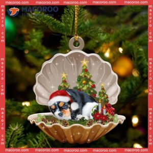 Cute Cavalier King Charles Spaniel Sleeping Custom-shaped Christmas Acrylic Ornament