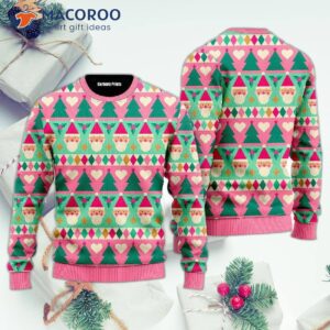 Cute Christmas Geometric Elements Pattern Ugly Sweater