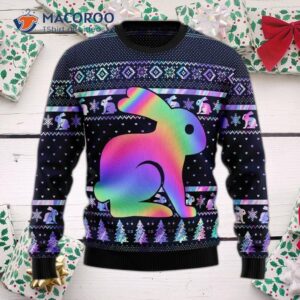 Cute Colorful Rabbit Ugly Christmas Sweater