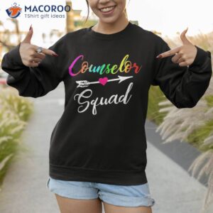 cute counselor squad teacher student happy back to school shirt sweatshirt