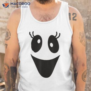 cute female ghost face outfit for halloween costumes shirt tank top