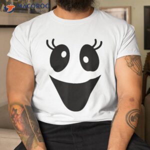 Cute Female Ghost Face Outfit For Halloween Costumes Shirt