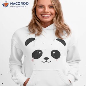 cute halloween panda bear face shirt costume kids gift hoodie 1