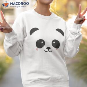 cute halloween panda bear face shirt costume kids gift sweatshirt 2