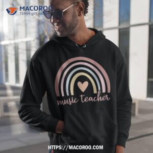 cute music teacher boho rainbow back to school shirt hoodie 1