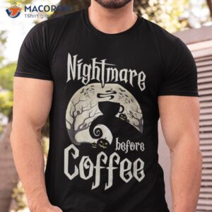 cute nightmare before coffee halloween shirt funny mug gift tshirt