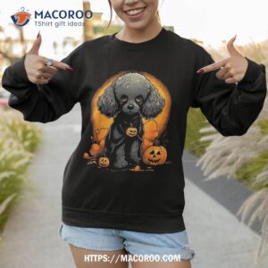 cute poodle halloween standard dog lovers boys girls shirt best halloween gifts sweatshirt